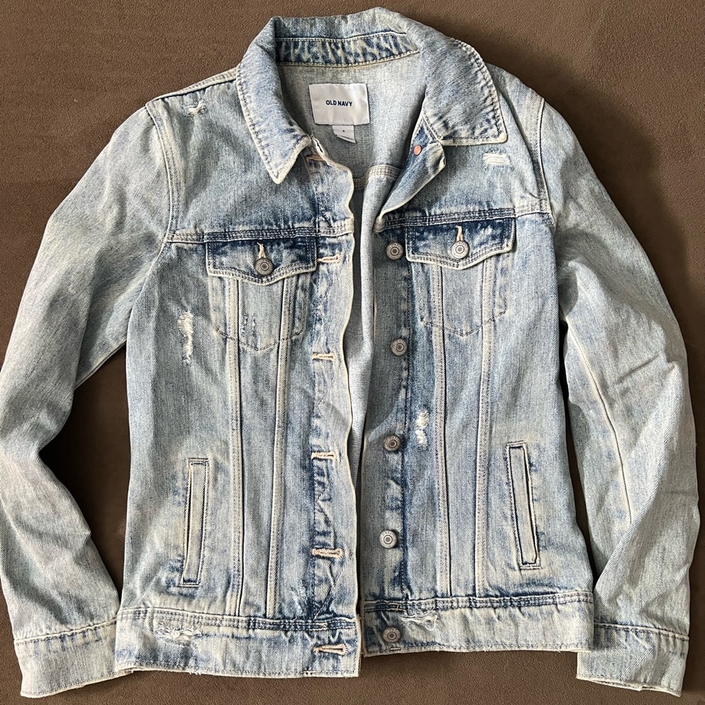 Old Navy Distressed Denim Jacket